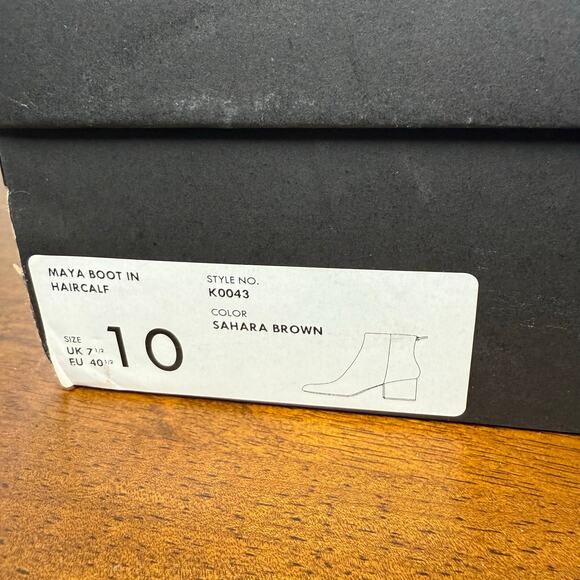 J.Crew Sadie Leopard Calf Hair Ankle Boots Size 10 - Picture 4 of 13